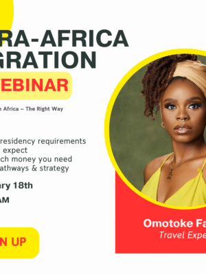 Copy of Green and White Professional Webinar Flyer (Photo Collage) INTRA-AFRICA MIGRATION WEBINAR