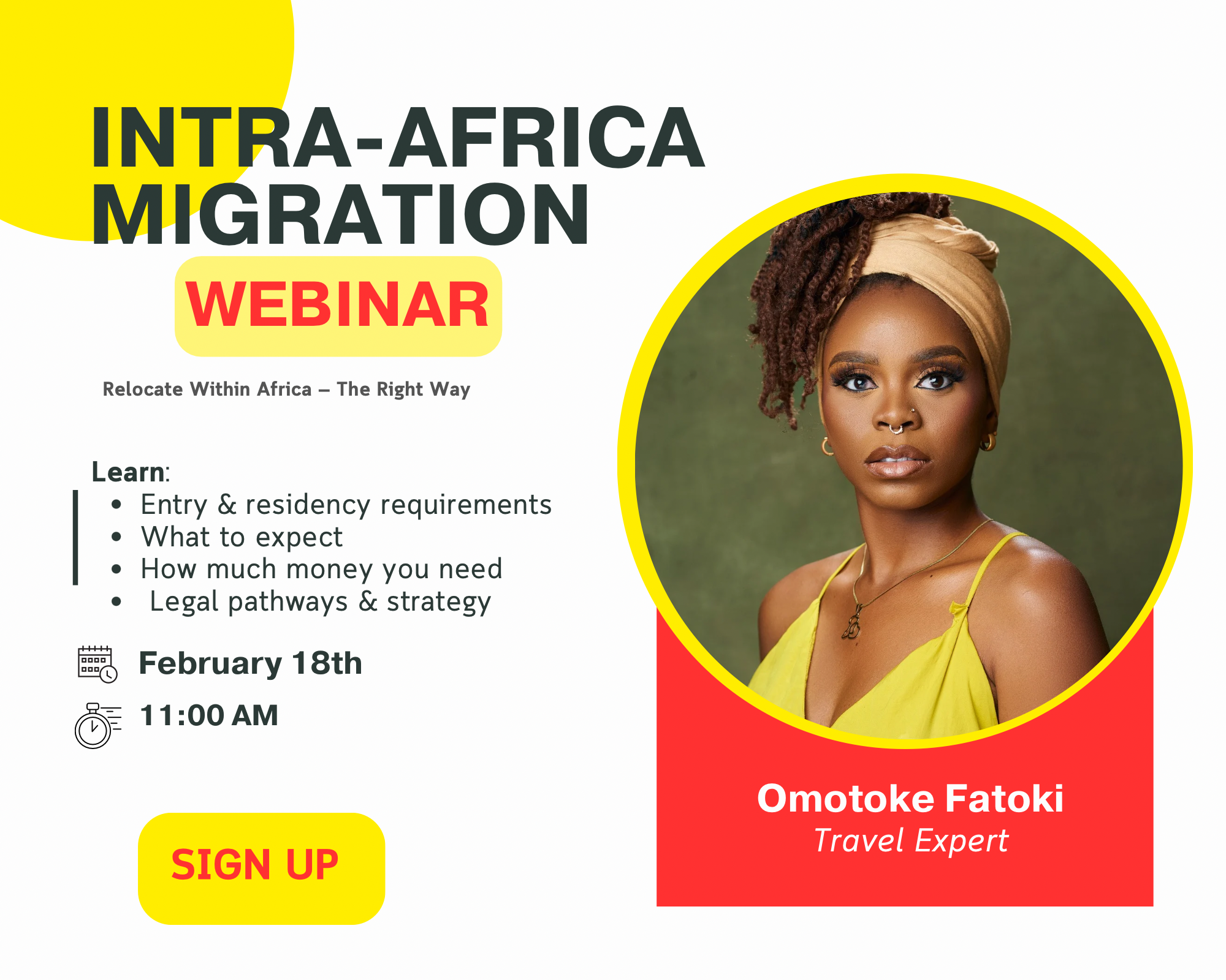Copy of Green and White Professional Webinar Flyer (Photo Collage) INTRA-AFRICA MIGRATION WEBINAR